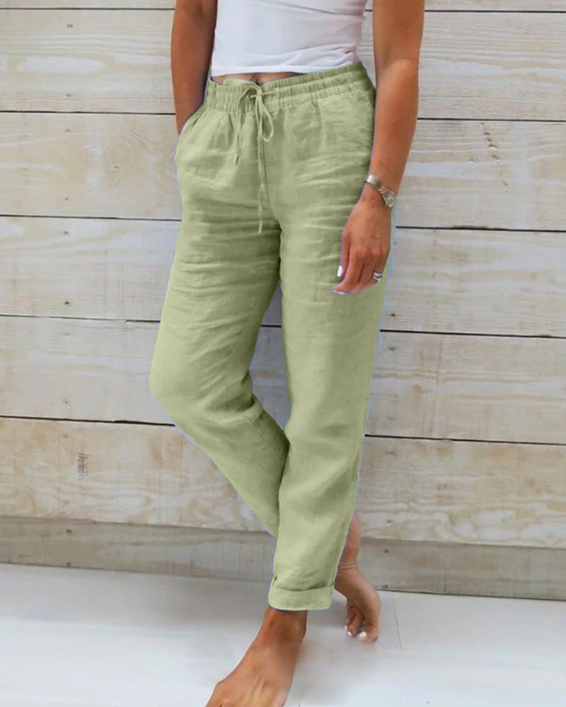 Miya™ Cotton Elasticated Trousers