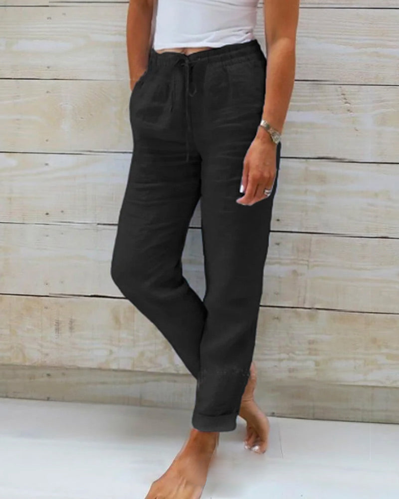 Miya™ Cotton Elasticated Trousers