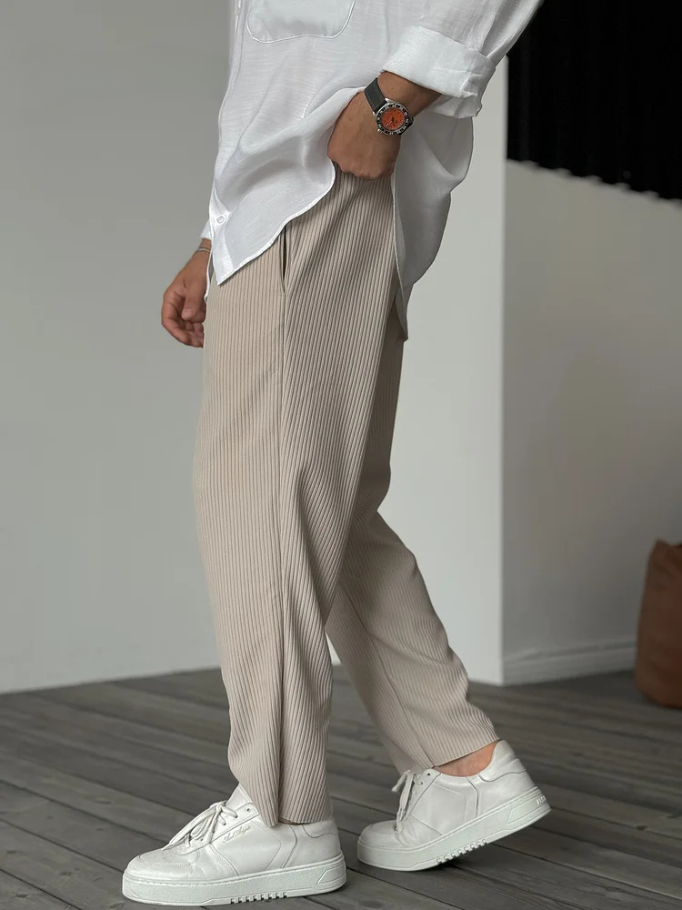 Trevor™ | Relaxed Fit Ribbed Trousers