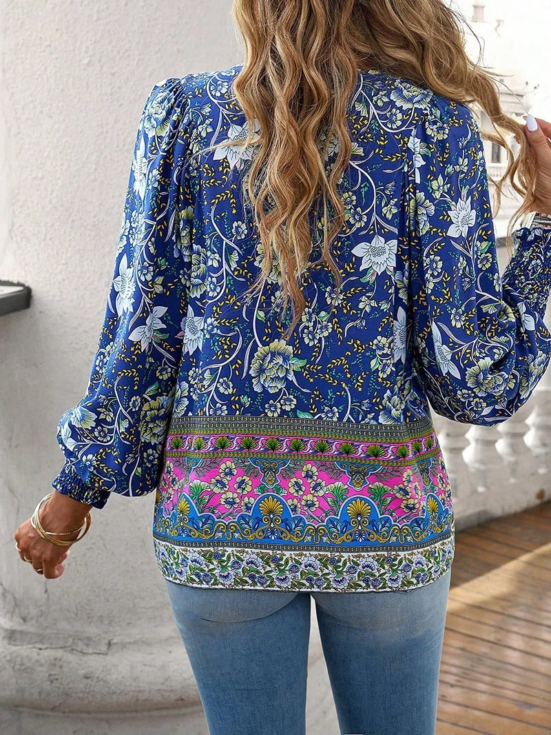 Thalia™ | Bohemian Floral Blouse