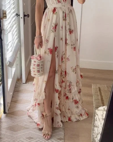 Seraphina™ | Elegant Floral Maxi Dress