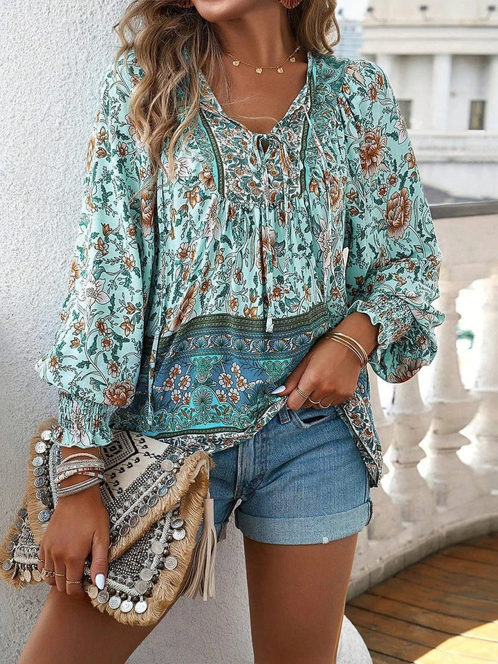 Thalia™ | Bohemian Floral Blouse