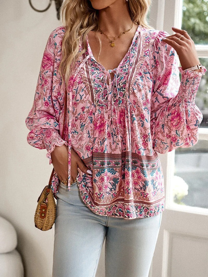 Thalia™ | Bohemian Floral Blouse