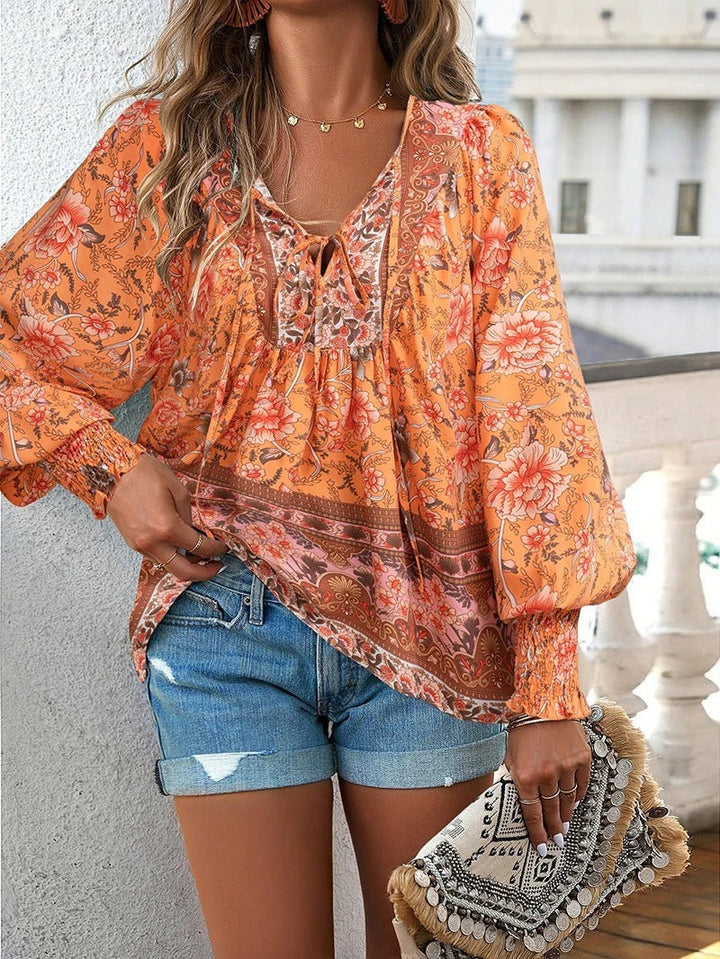 Thalia™ | Bohemian Floral Blouse