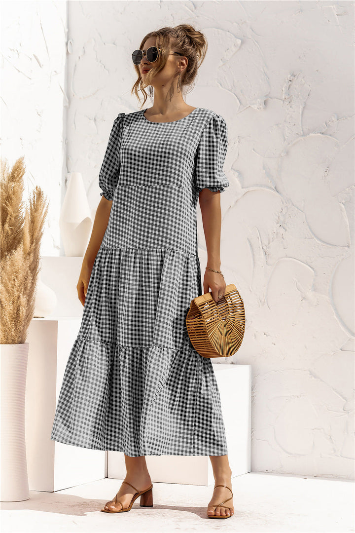 Amelia™ | Gingham Everyday Midi Dress