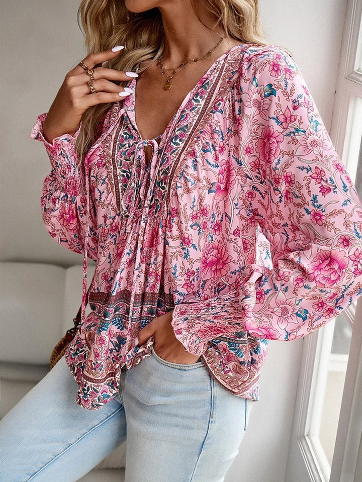 Thalia™ | Bohemian Floral Blouse