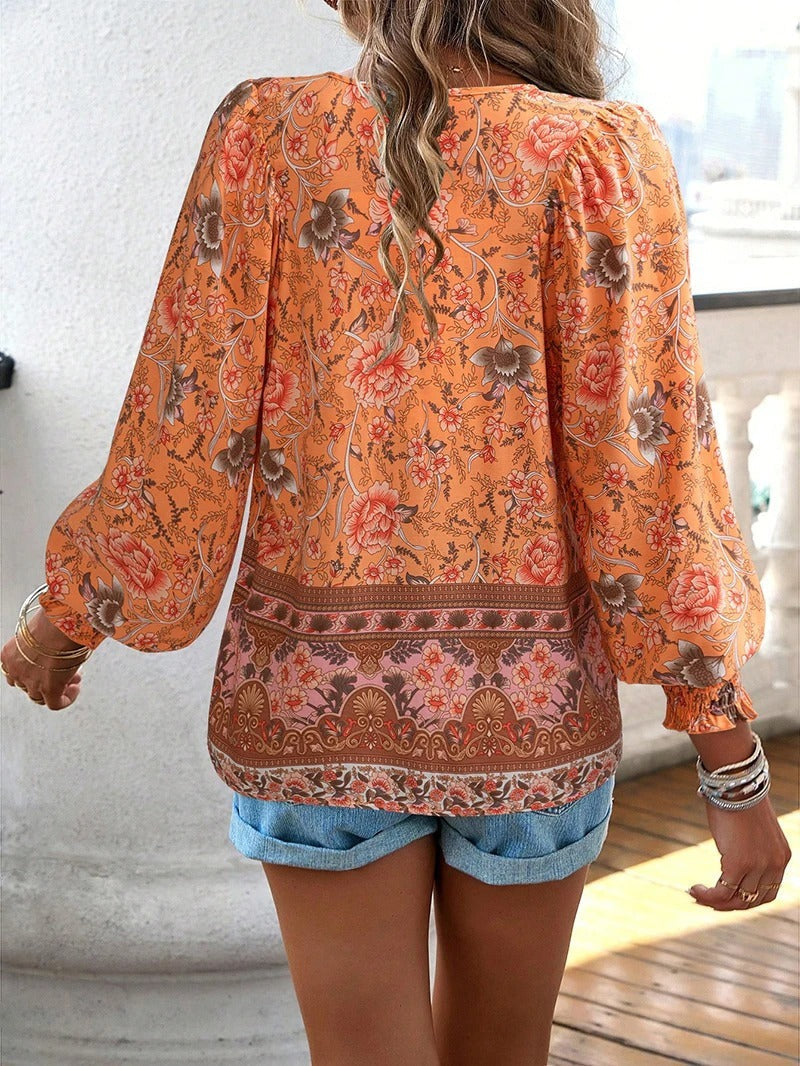 Thalia™ | Bohemian Floral Blouse