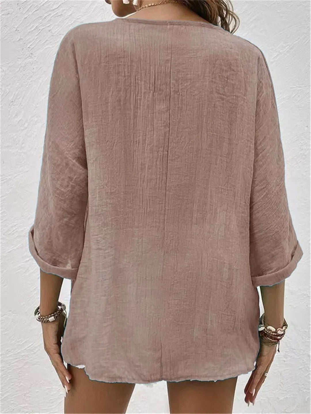 Milana™ Relaxed Button-Up Blouse