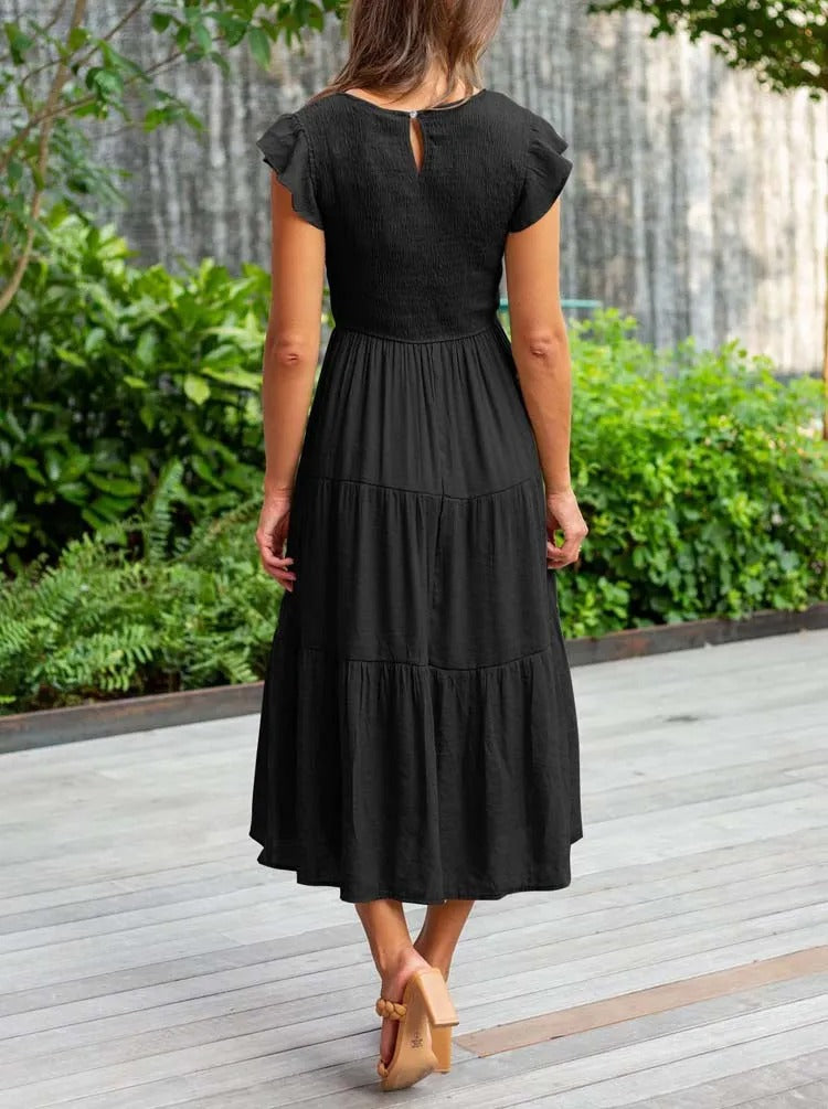 MEGHAN™ - Elegant Dress with Tummy Coverage