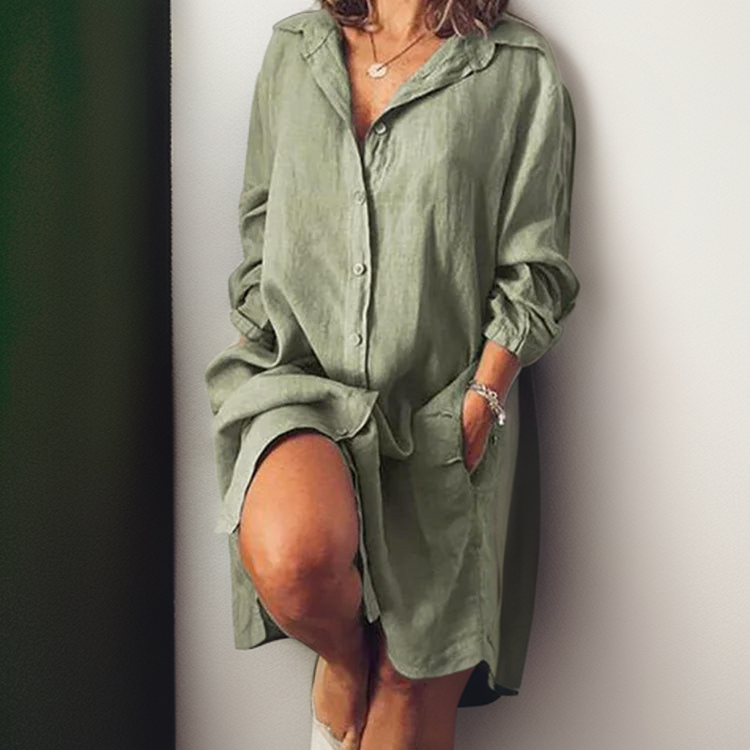 Constance™ | Effortless Shirt Dress